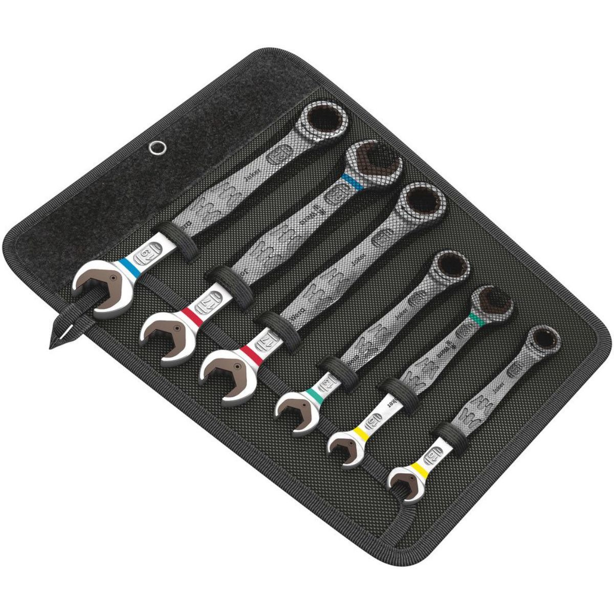 Wera 6000/6002 Joker 6 Set 1 Maul-Ringratschen-/ Doppelmaulschlüssel-Satz, 6-teilig