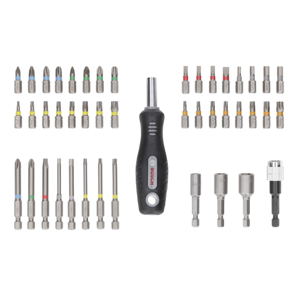 Bosch Extra Hard im Pick and Click-Koffer Auststeller, 44+1-teiliges Set