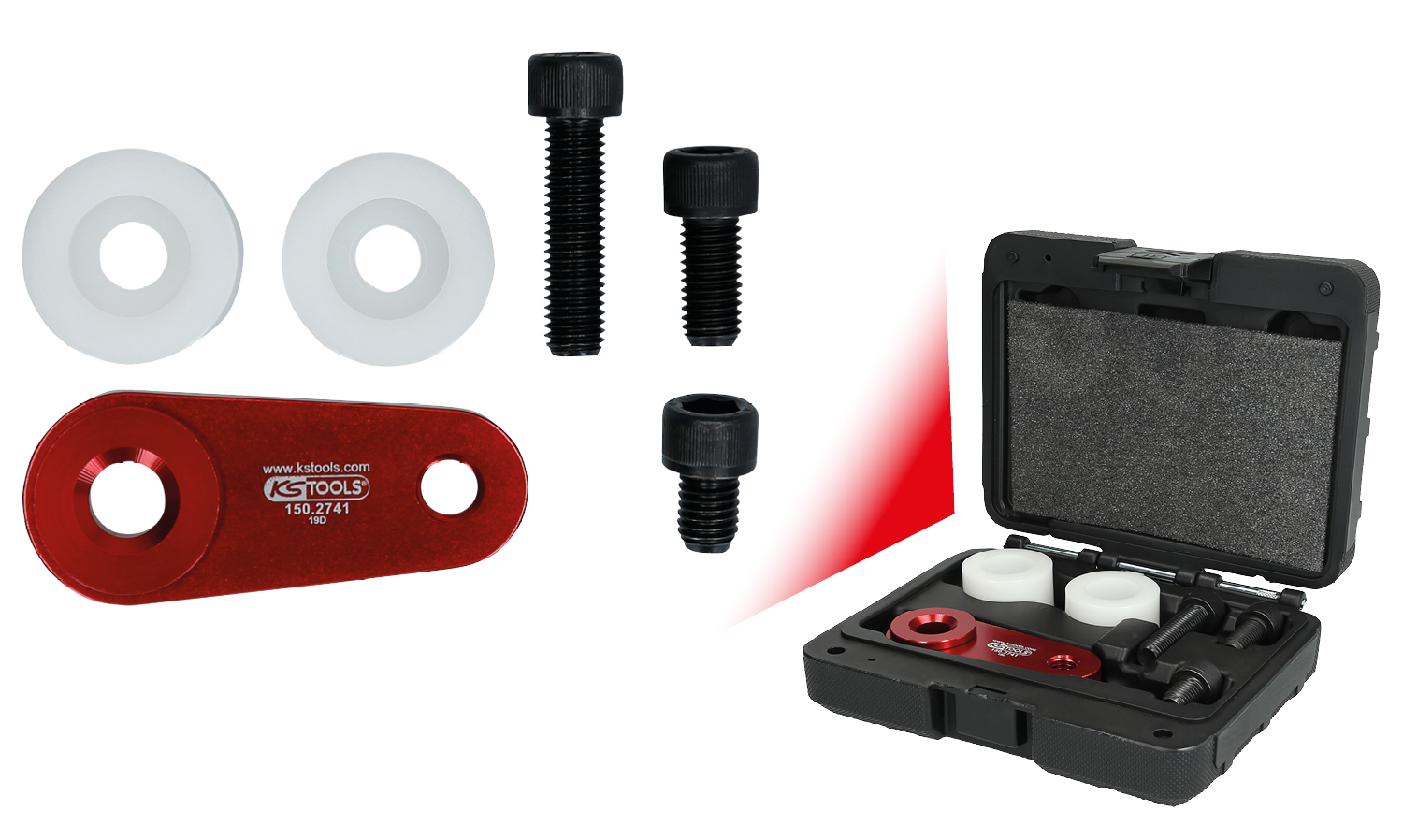 KS Tools Radnabengegenhalter-Satz, 6-tlg