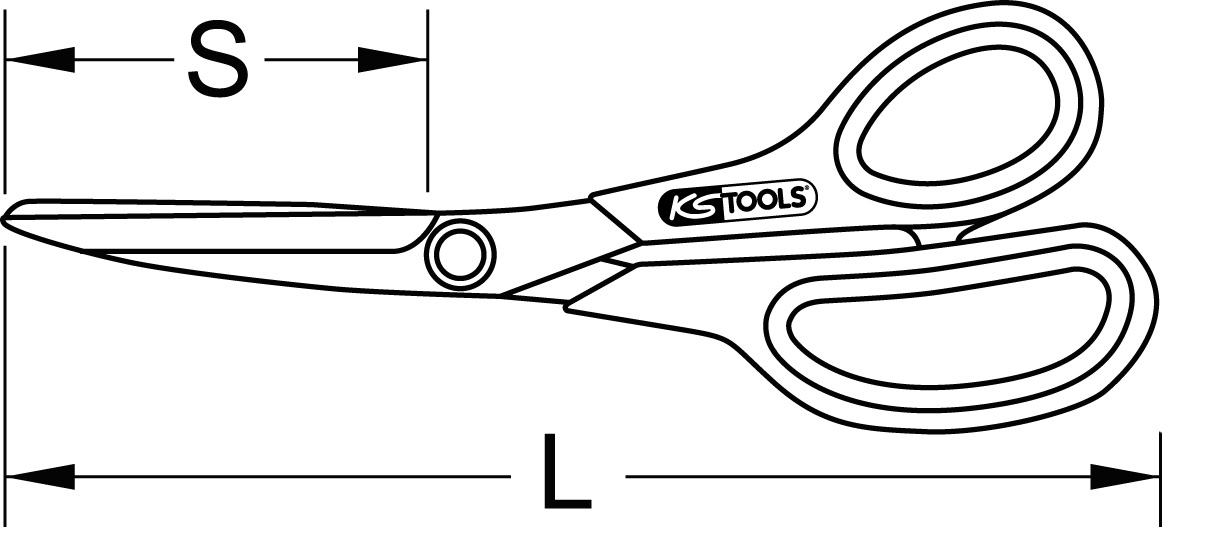 KS Tools Universal-Werkstattschere, 220mm