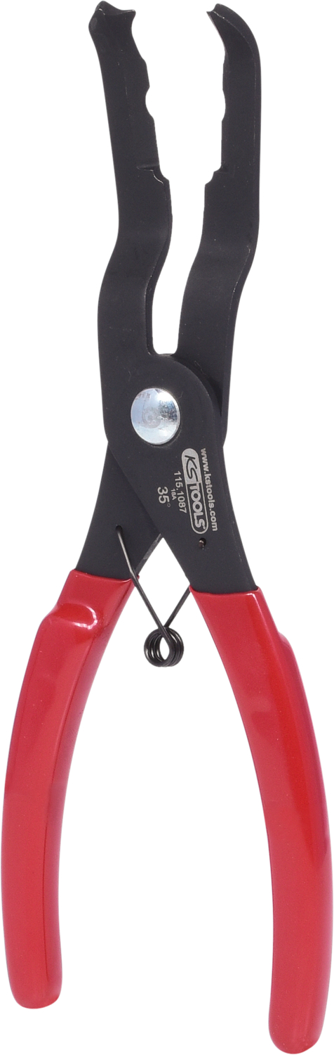 KS Tools Trim-Clip-Zange, Zangenende 35°, 190mm