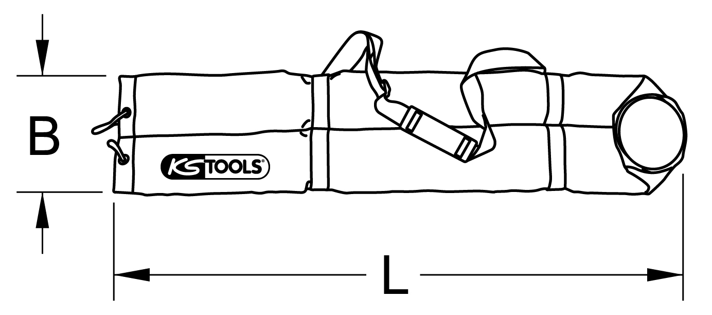 KS Tools Schutztasche für Isostandmatte, 1000mm
