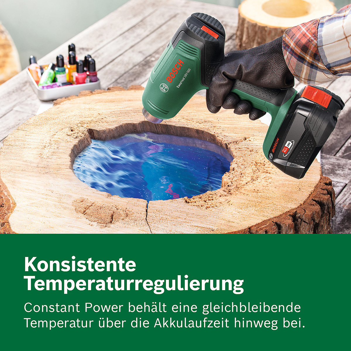 Bosch Akku-Heißluftgebläse EasyHeat 18V-500
