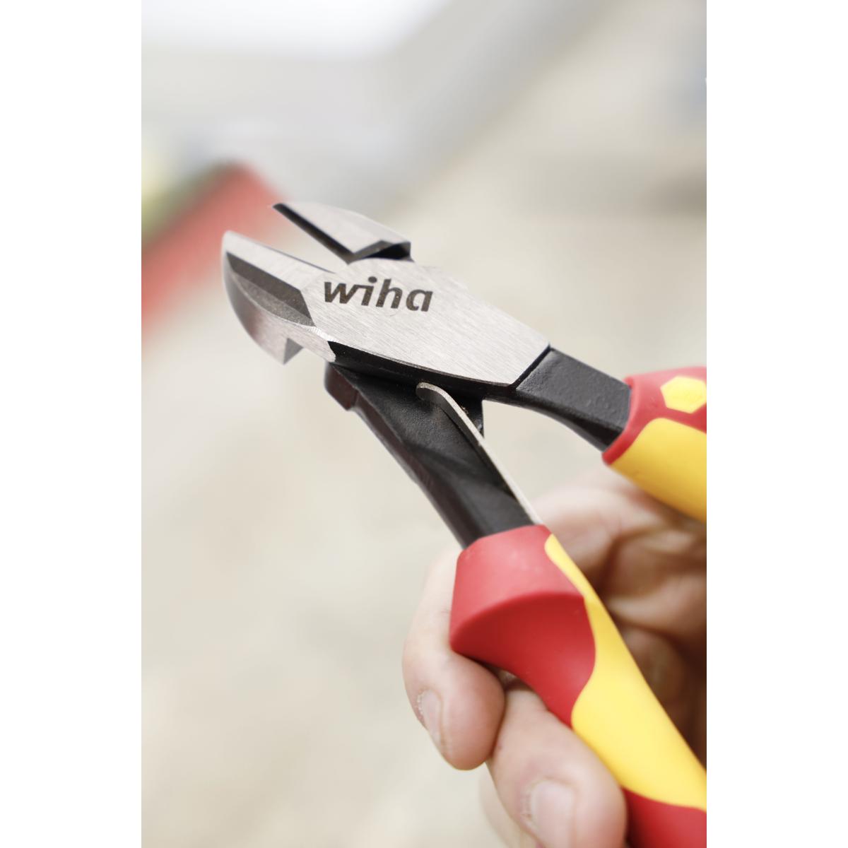 Wiha Kraftseitenschneider Industrial electric mit DynamicJoint mit ein- und ausschaltbarer Öffnungsfeder - 5 Stück
