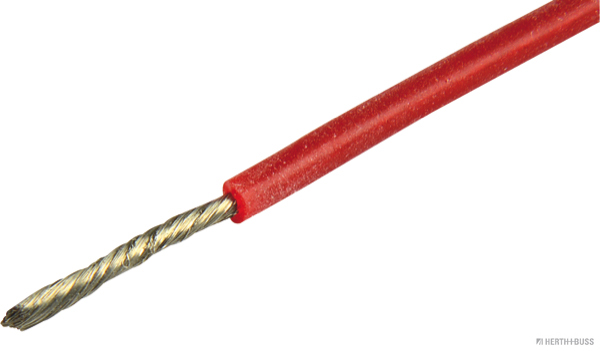 HERTH&BUSS Elektroleitung, Silikon 0,75 mm², rot, 5 m
