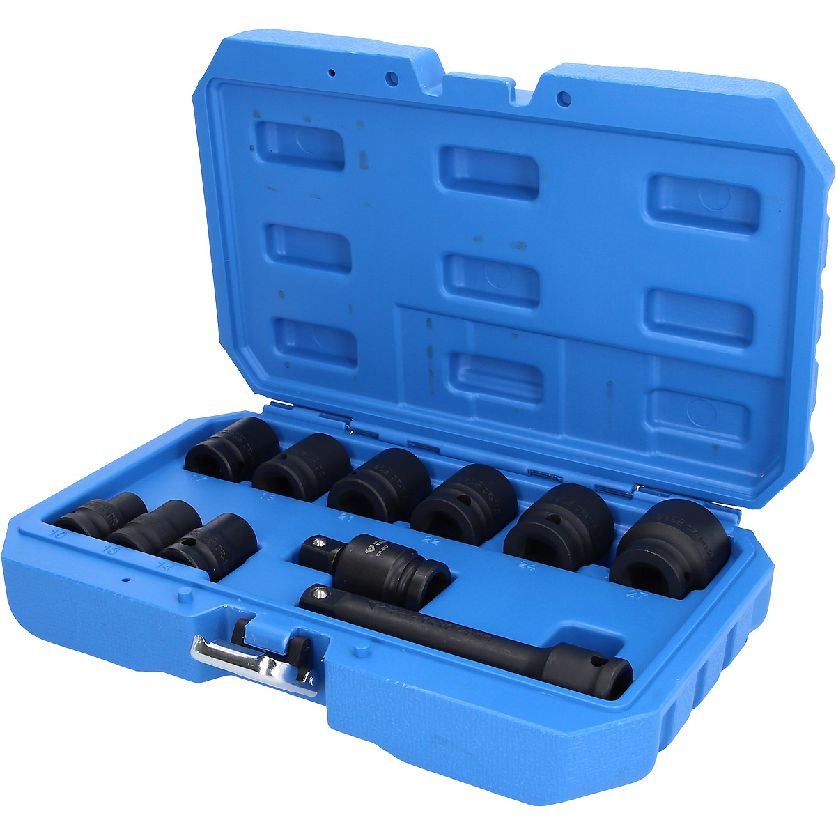 Brilliant Tools 1/2" Kraft-Stecknuss-Satz, Sechskant, 11-tlg, kurz