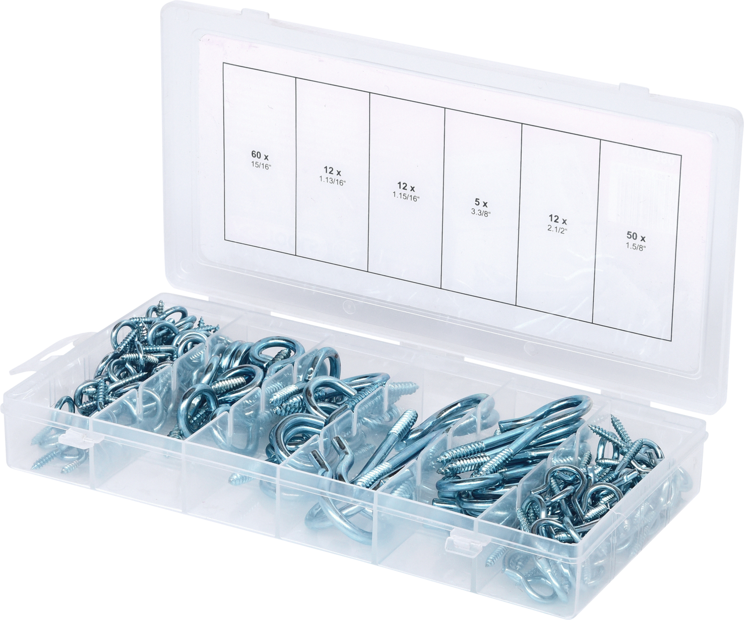 KS Tools Sortiment Haken- und Ösenschrauben,151-tlg