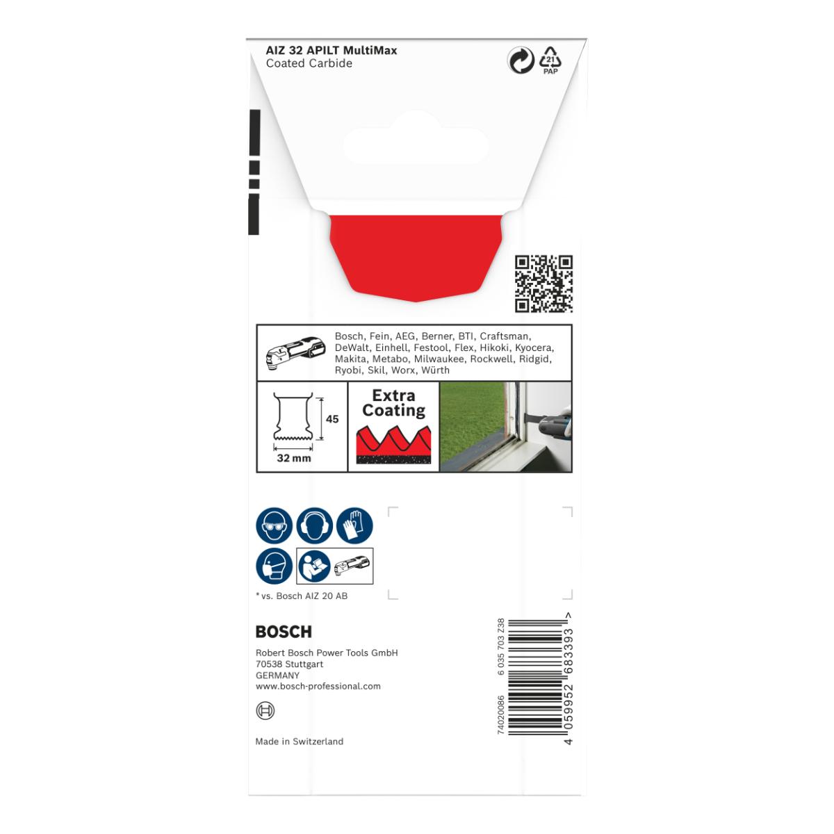 Bosch EXPERT MultiMax AIZ 32 APILT Blatt für Multifunktionswerkzeuge