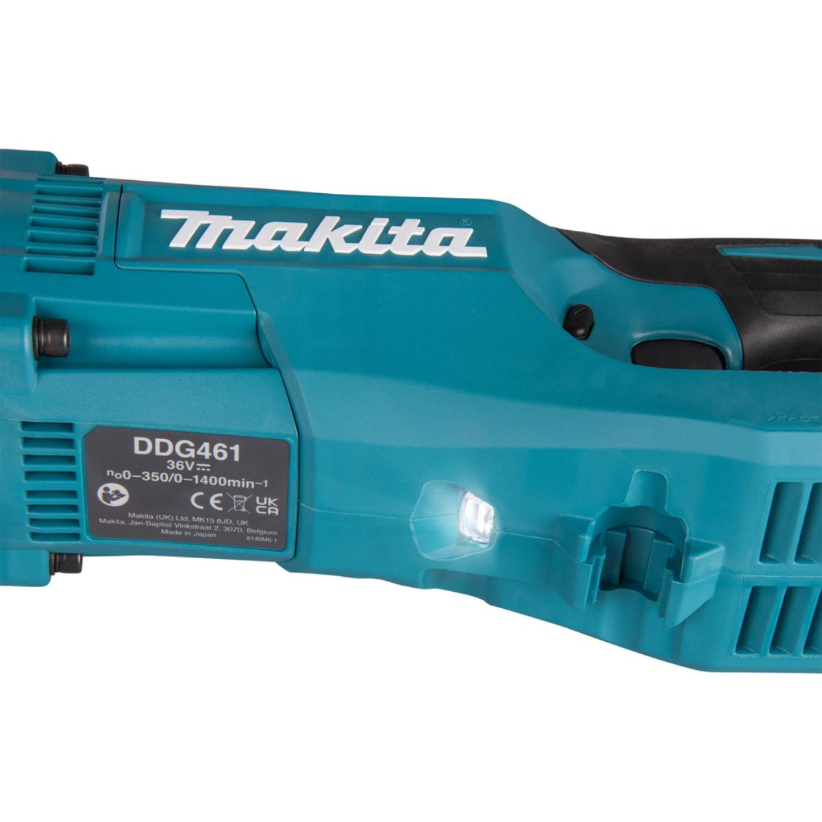 Makita Akku-Erdbohrer 2x18V - 200 mm - 0-1.400 U/min - DDG461Z
