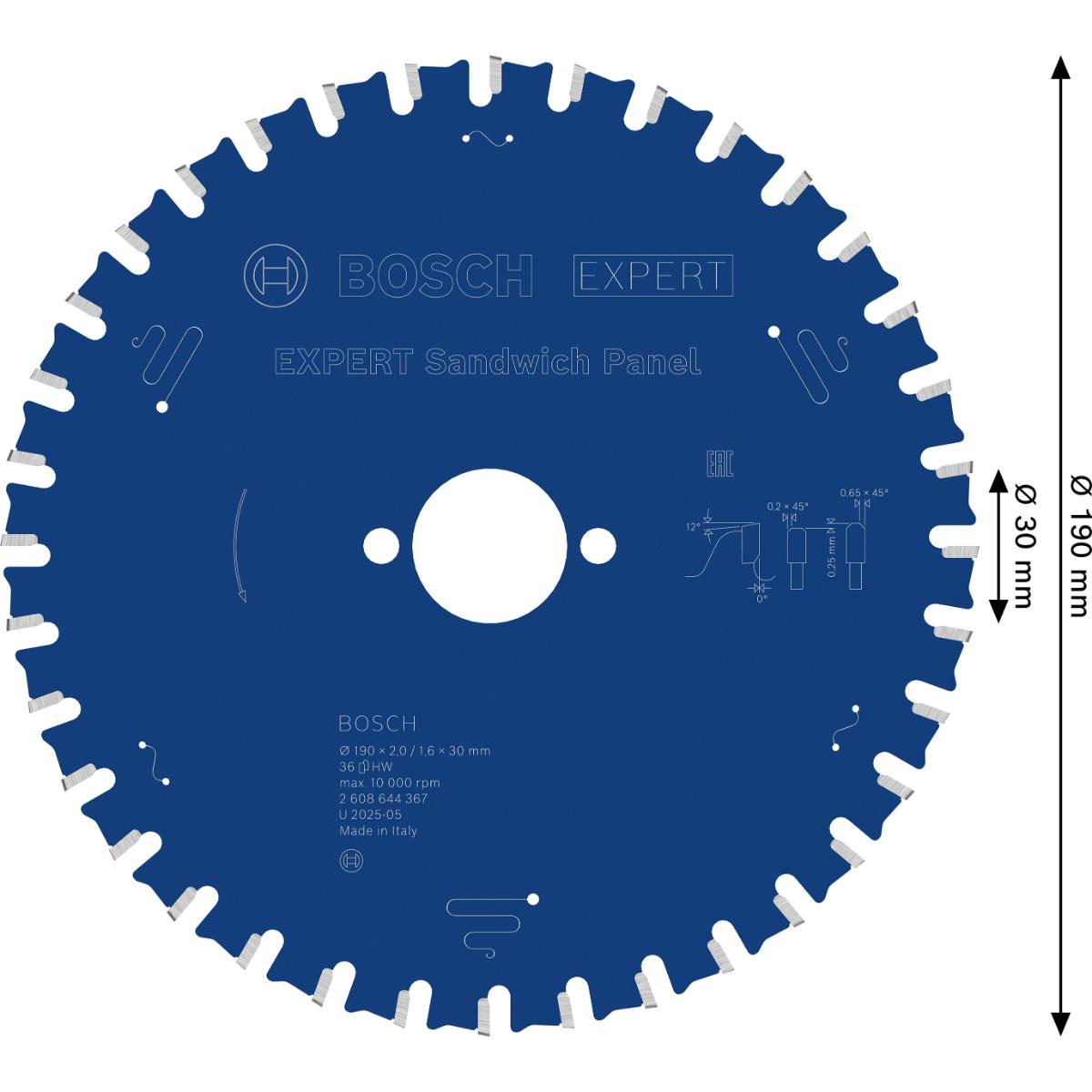 Bosch Kreissägeblatt Expert for Sandwich Panel