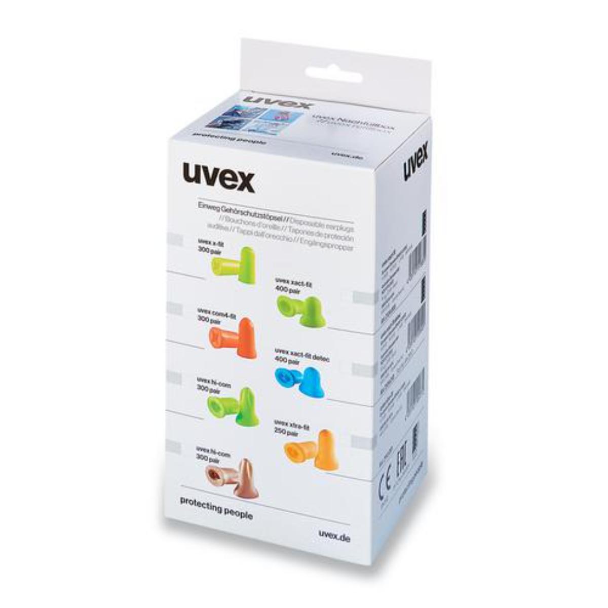 uvex hi-com Gehörschutzstöpsel SNR 24 dB Größe M - Inhalt: 300 Paar lose in Nachfüllbox