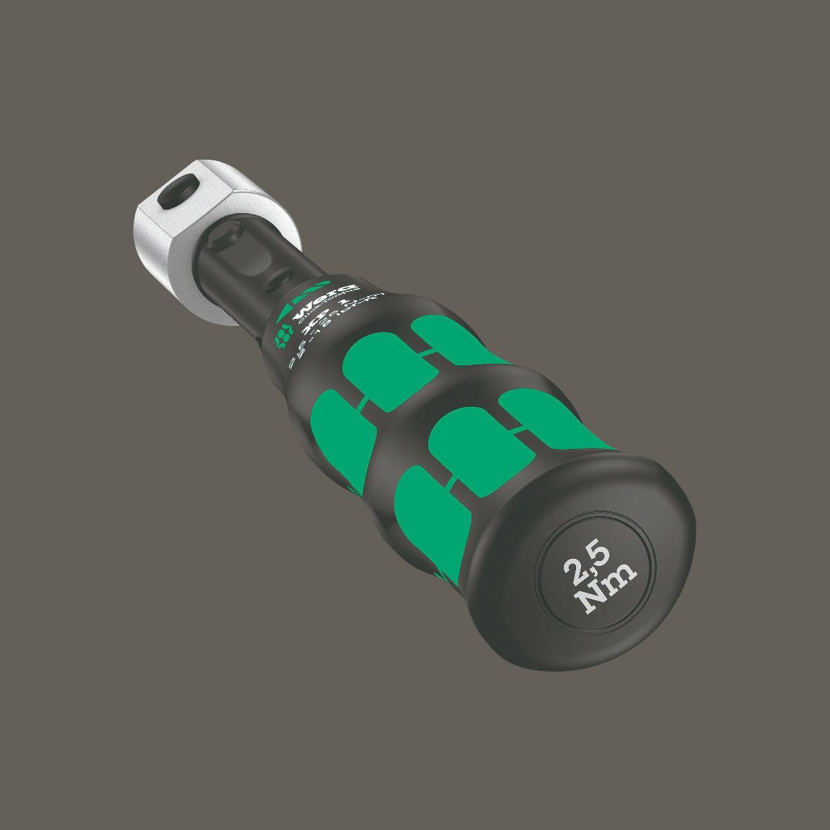 Wera Click-Torque XP 1 Voreingestellter, einstellbarer Drehmomentschlüssel für Einsteckwerkzeuge, 2,