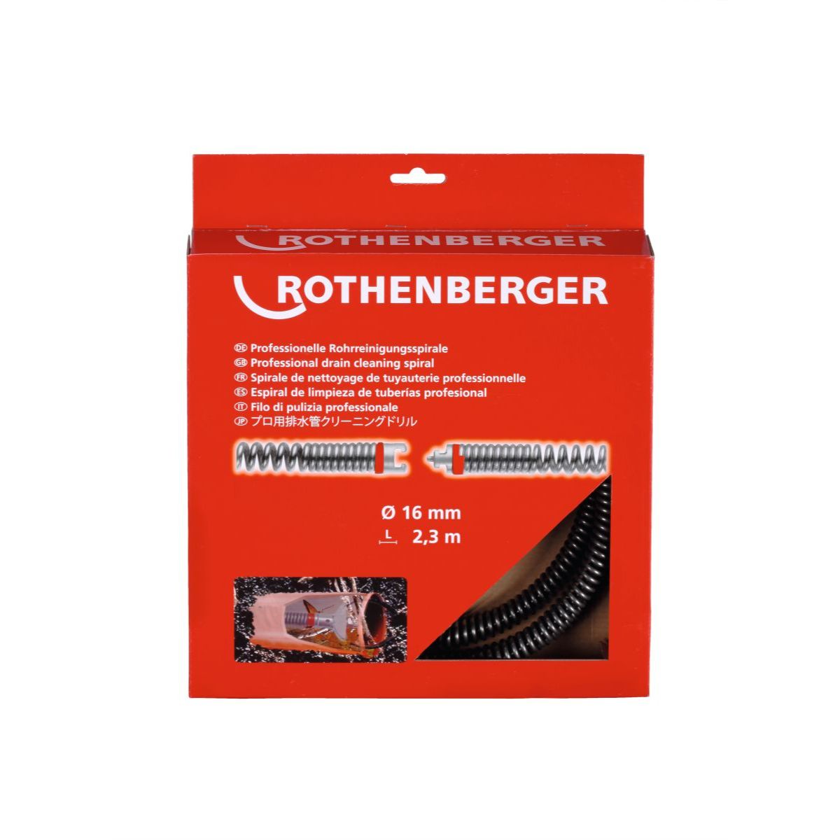 ROTHENBERGER Spirale SMK, 16mmx2,3m, Kunststoffseele