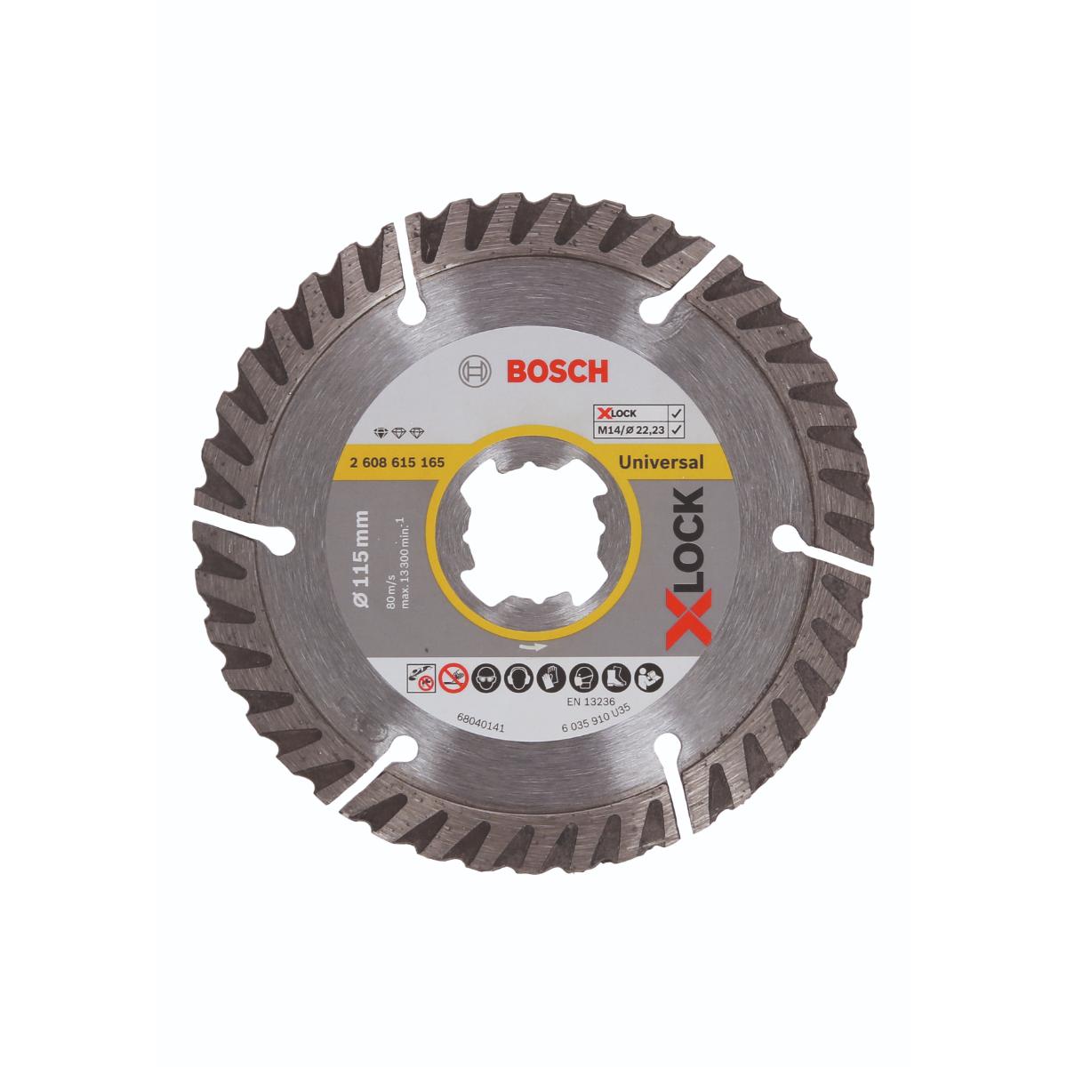 Bosch X-LOCK Trennscheibe Standard for Universal 22,23 x 1,6 x 10, 2-teilig