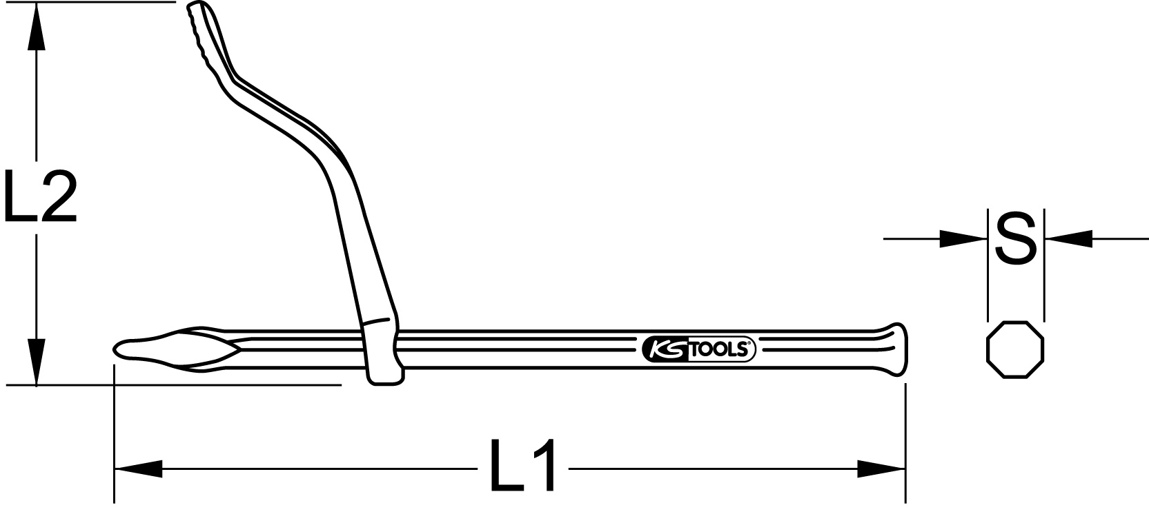 KS Tools Maurerputzhaken, rund