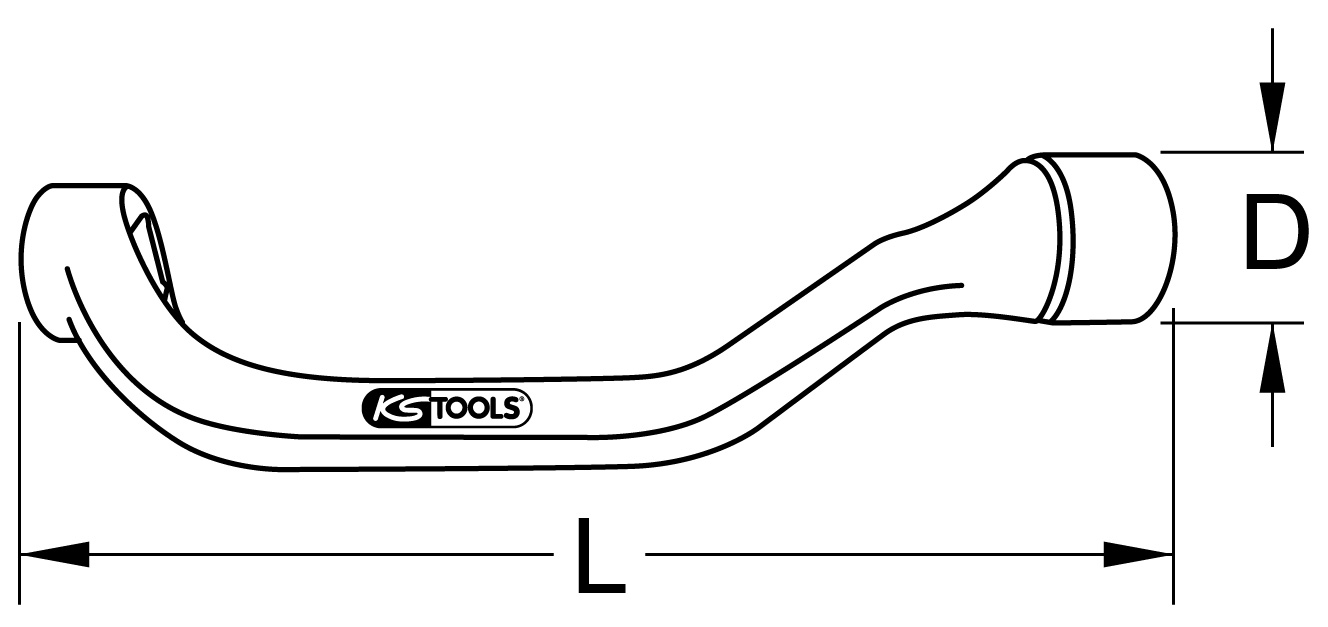 KS Tools 1/2"Zylinderkopf-Schlüssel Mercedes 12-kant SW 17