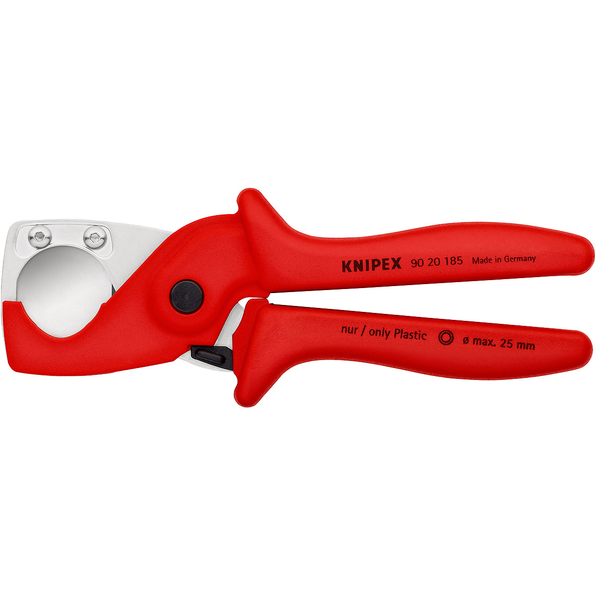 KNIPEX PlastiCut Schlauch- und Schutzrohrschneider 185 mm aus zähem, glasfaserverstärktem Kunststoff