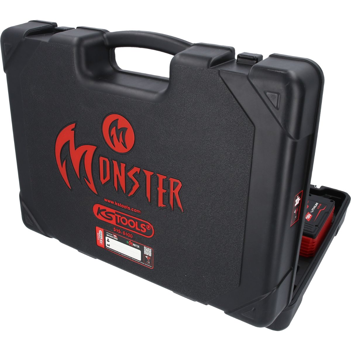 KS Tools eMONSTER 1/2 Zoll Brushless-Akku-Schlag-Schrauber-Satz, 9-tlg