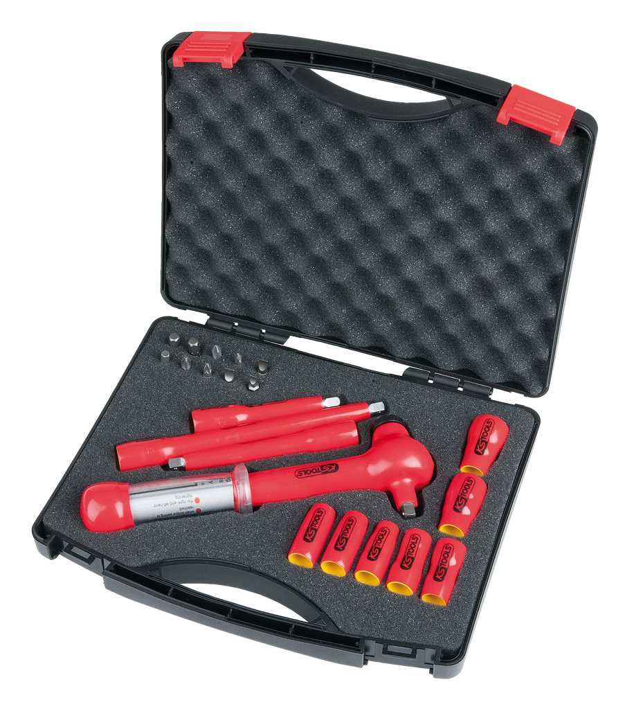 KS Tools 1/4" Steckschlüssel-Satz mit isolierten Werkzeugen, 21-tlg