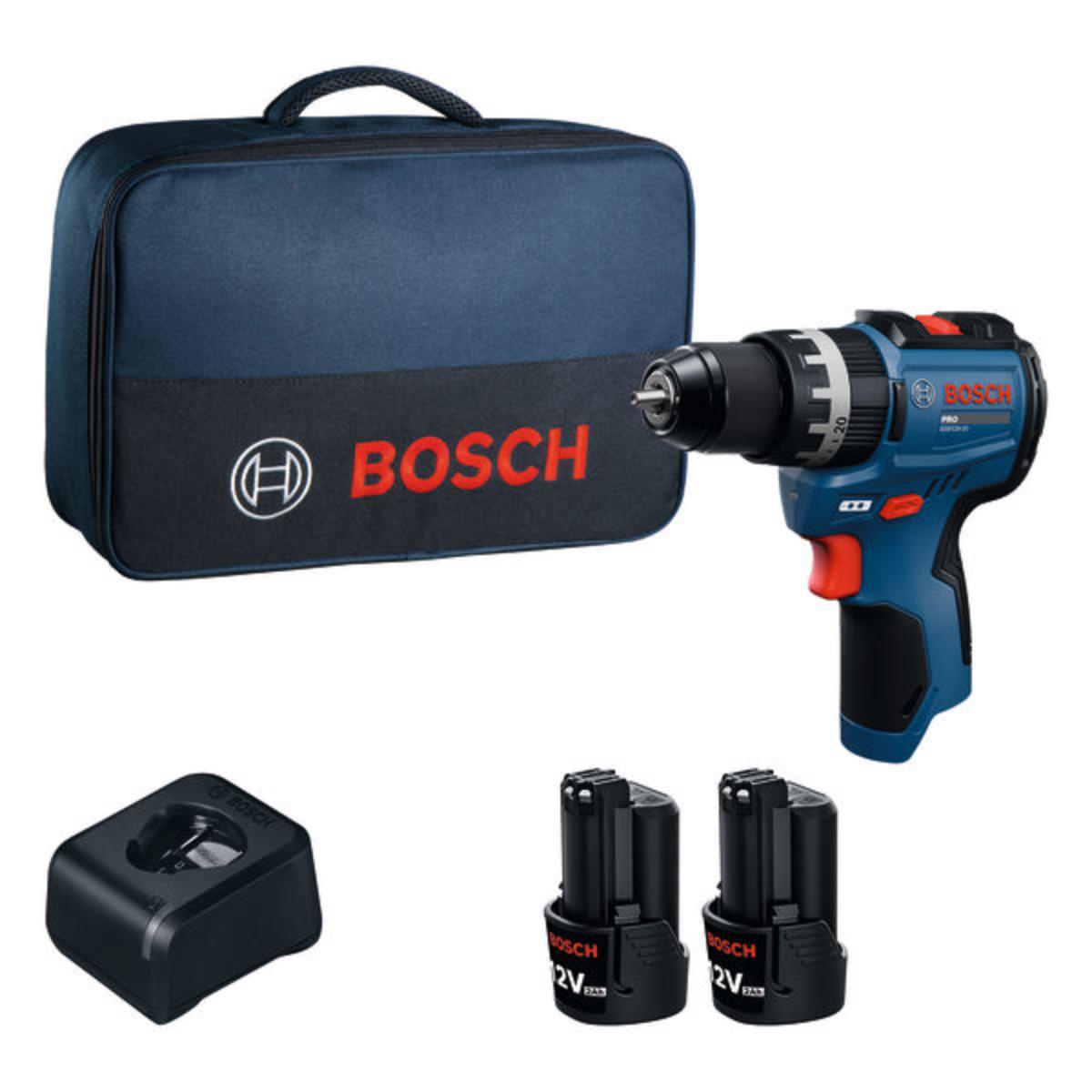 Bosch Akku-Schlagbohrschrauber GSB12V-31, 2x Akku GBA12V-20 in Werkzeugtasche