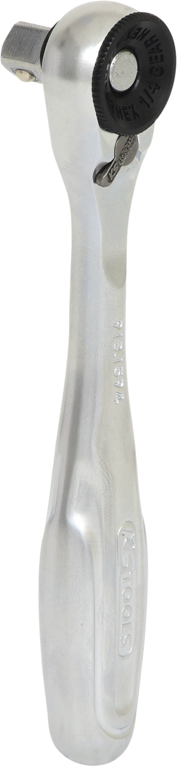 KS Tools 1/4" Bit-Umschaltknarre mit Steckadapter für Stecknüsse