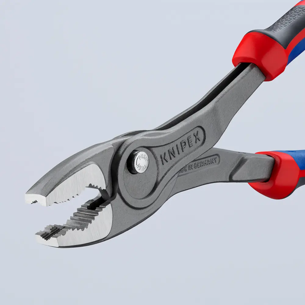 KNIPEX TwinGrip Front- und Seitengreifzange mit Comfort-Griffen grau atramentiert 250 mm
