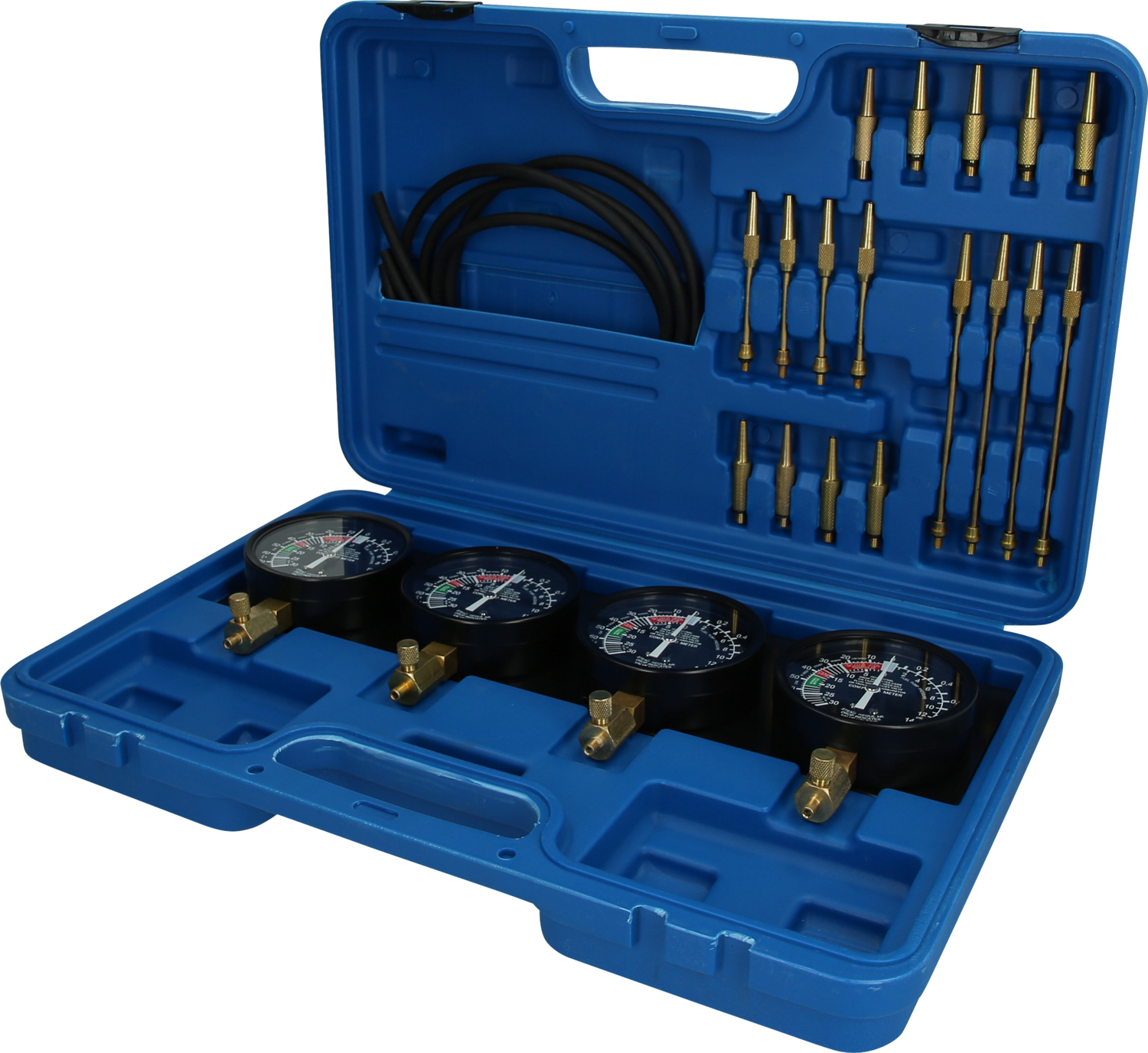 Brilliant Tools Synchron-Vergaser-Testgerät, mit 4 Synchronuhren, 26-tlg - BT581200