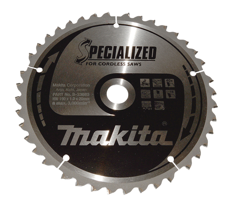 Makita MAKBLADE Sägeb. 190x20x40Z - B-33663