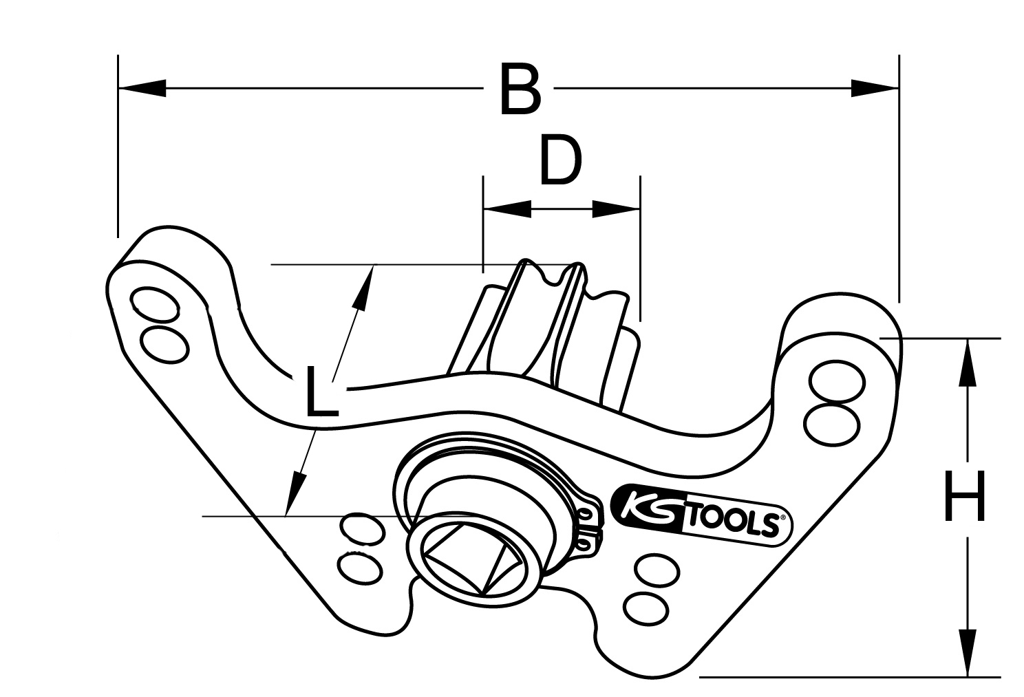 KS Tools Motor-Durchdrehvorrichtung für Volvo