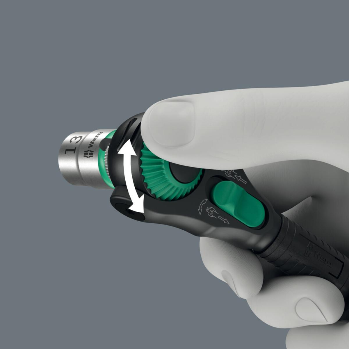 Wera 8000 C Black Edition Zyklop Speed-Knarre mit 1/2 zoll-Antrieb, 1/2 zoll x 277 mm