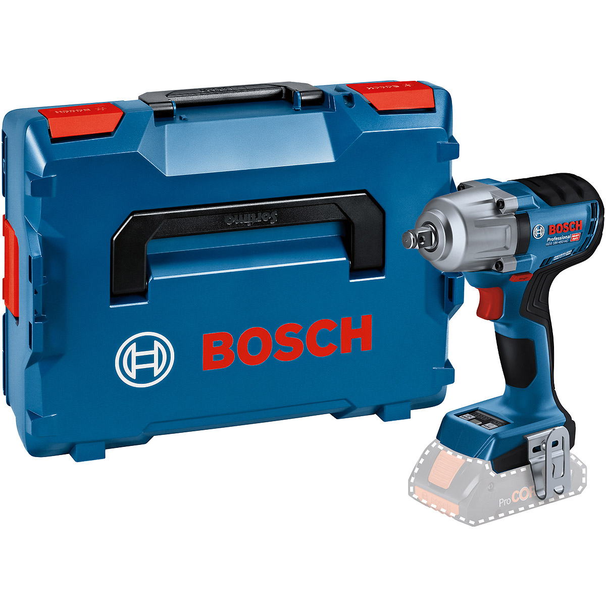 Bosch Akku-Drehschlagschrauber GDS 18V-450 HC, L-BOXX u. BT Low-Energ. Mod.