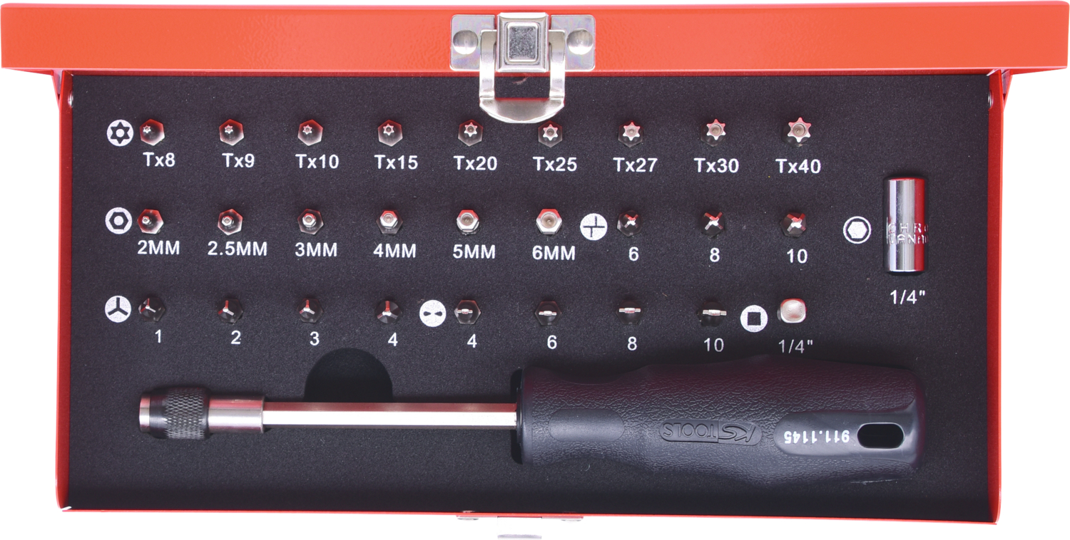 KS Tools 1/4" Bit-Satz, 29-tlg