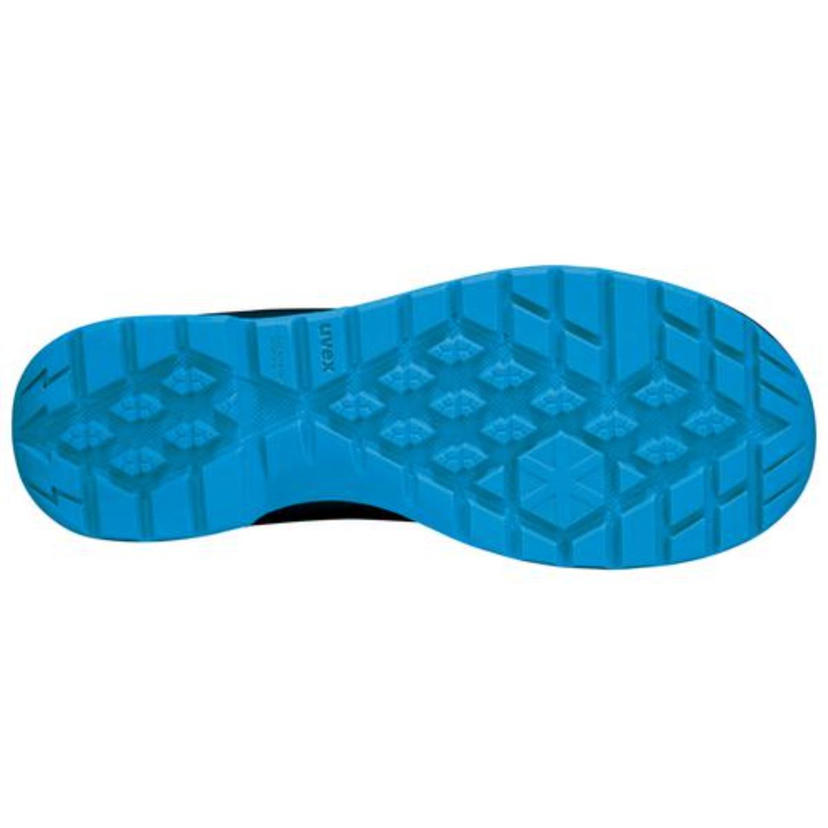 uvex 2 trend Sicherheitsschuh S2 Halbschuh, blau/schwarz