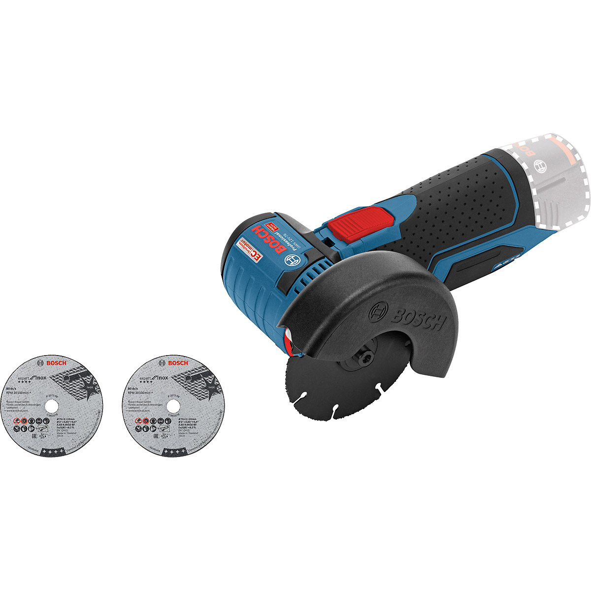 Bosch Akku-Winkelschleifer GWS 12V-76, Solo Version
