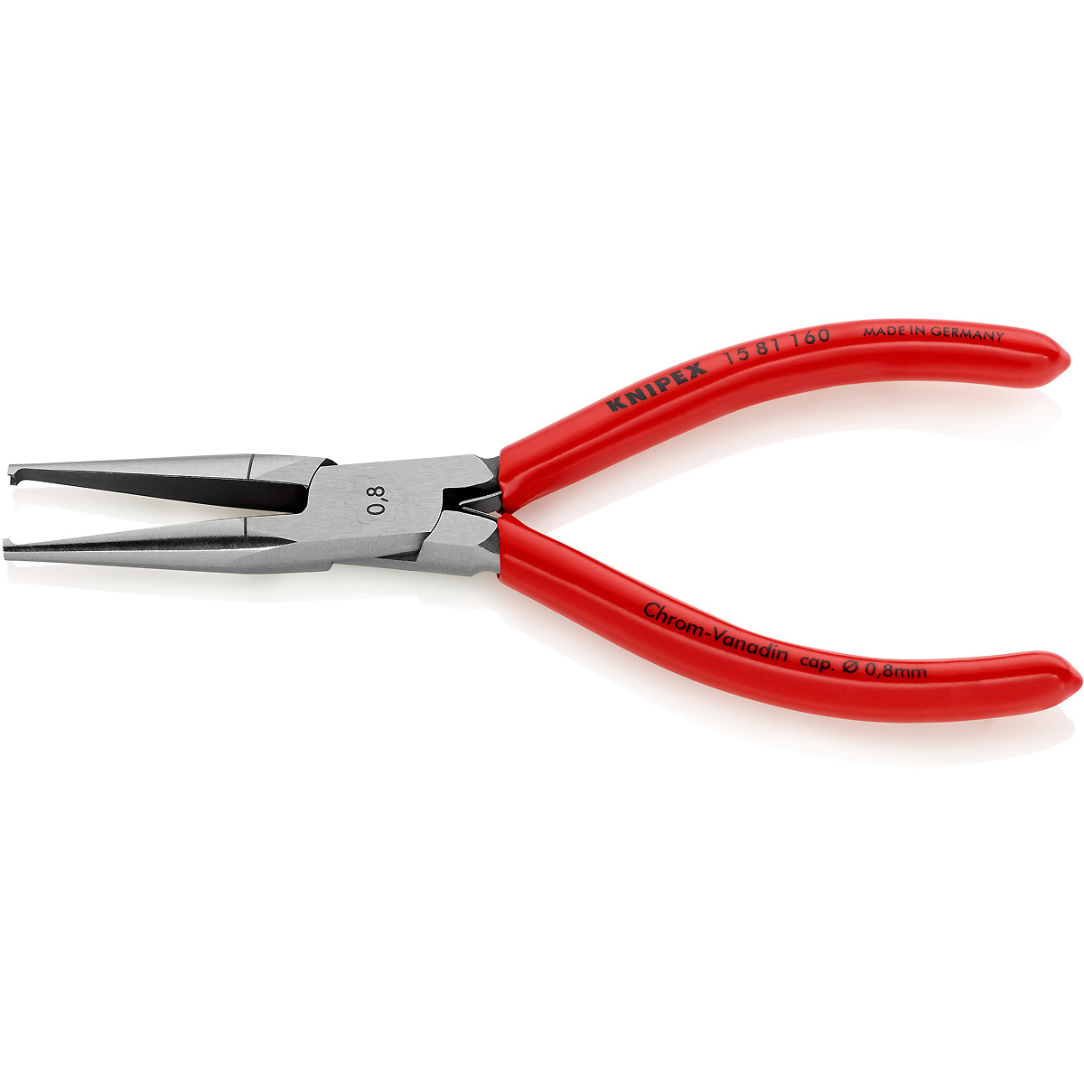 KNIPEX Abisolierzange 160 mm mit Kunststoff überzogen poliert