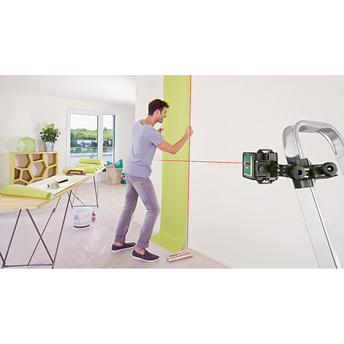 Bosch Kreuzlinien-Laser Quigo ECO- Lieferkarton