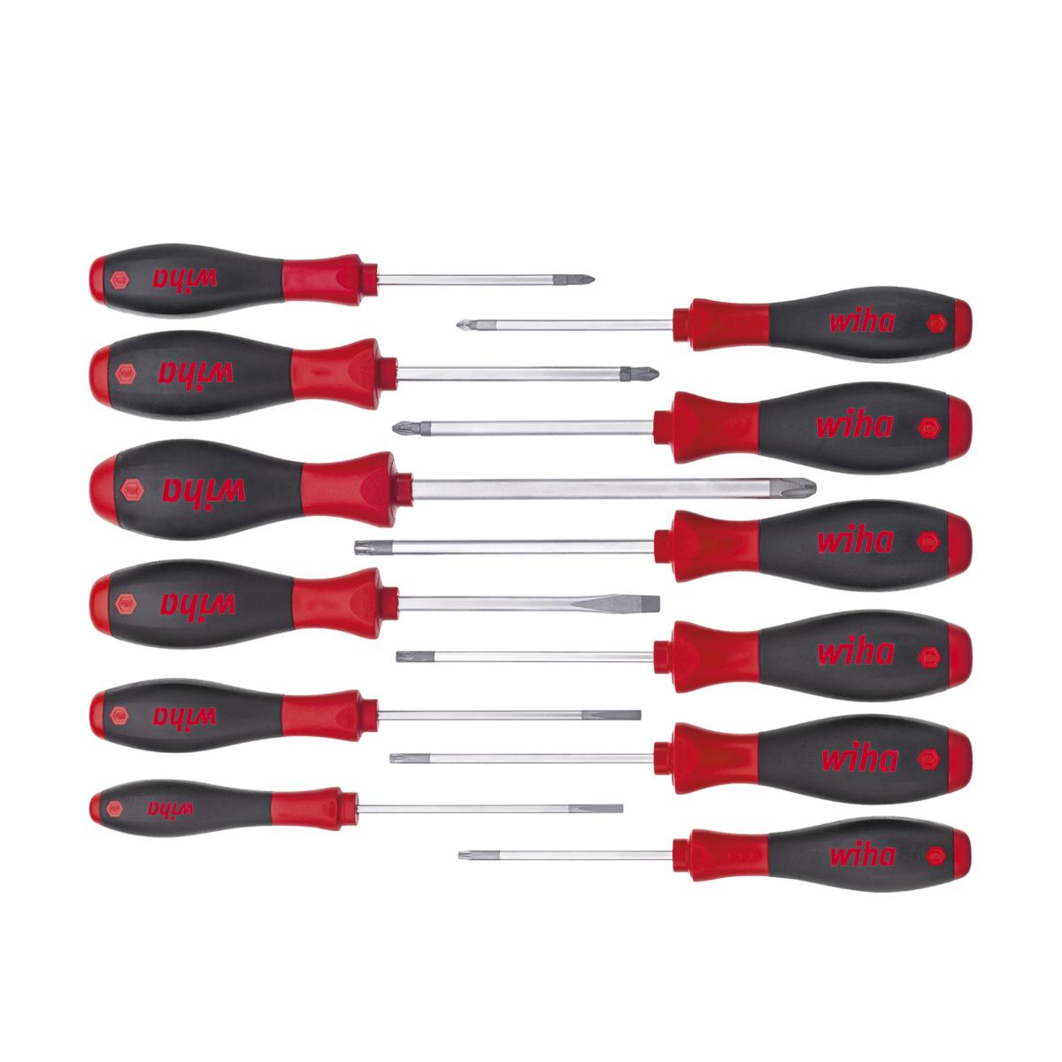 Wiha Schraubendreher Set SoftFinish gemischt 12-teilges Set