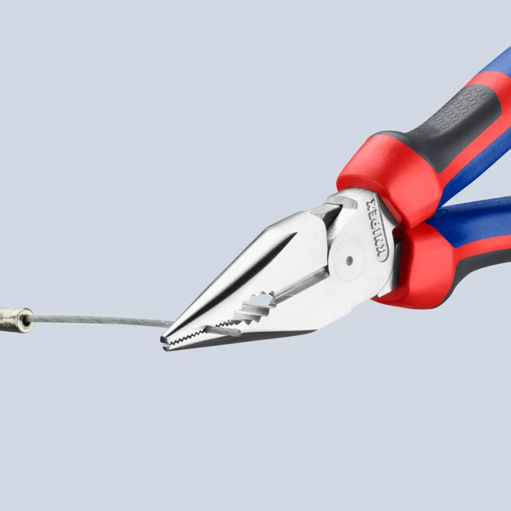 KNIPEX Spitz-Kombizange mit Comfort-Griffen verchromt 192 mm