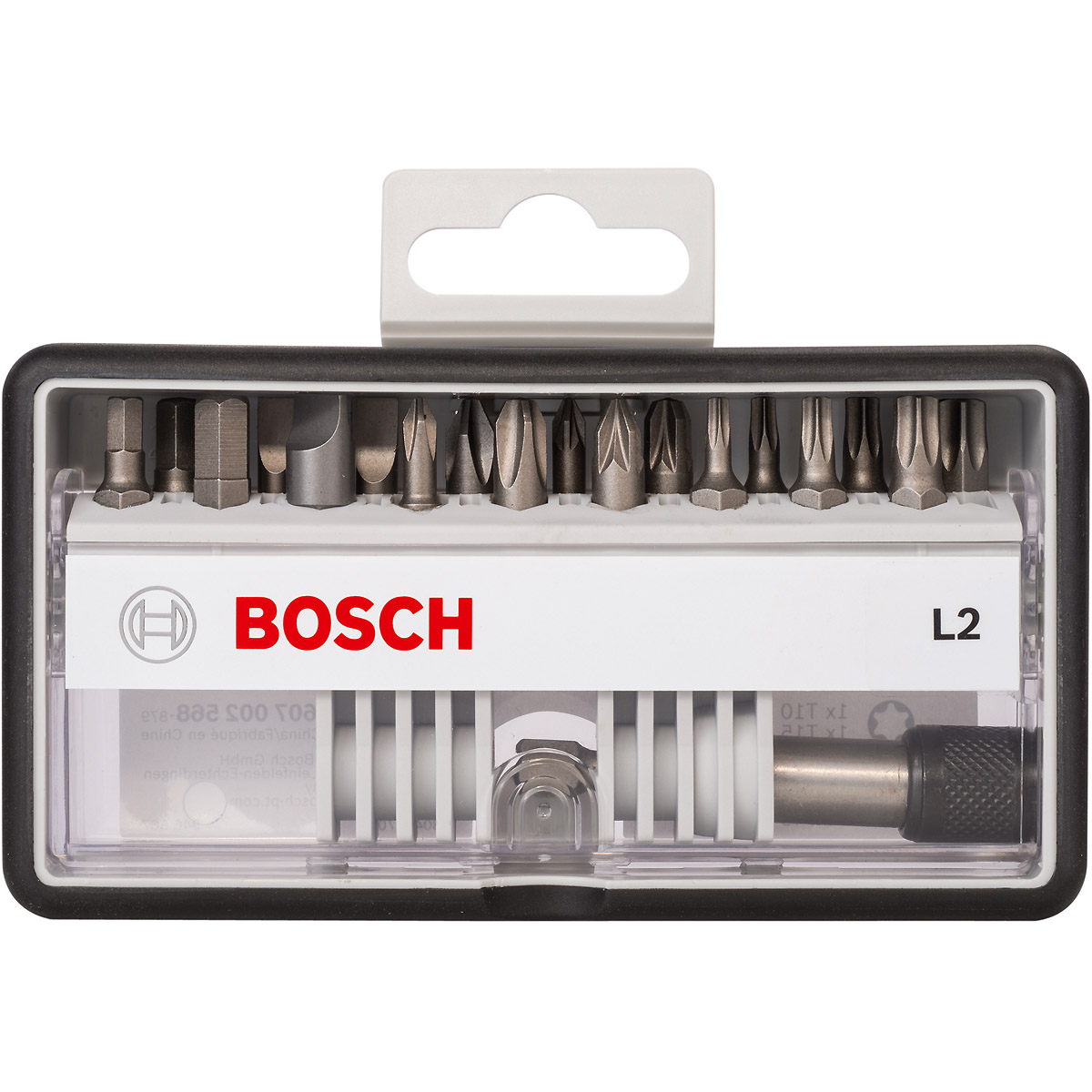 Bosch Schrauberbit-Set Robust Line L Extra-Hart, 18 + 1-teilig, 25mm, PH, PZ, T, LS, HEX