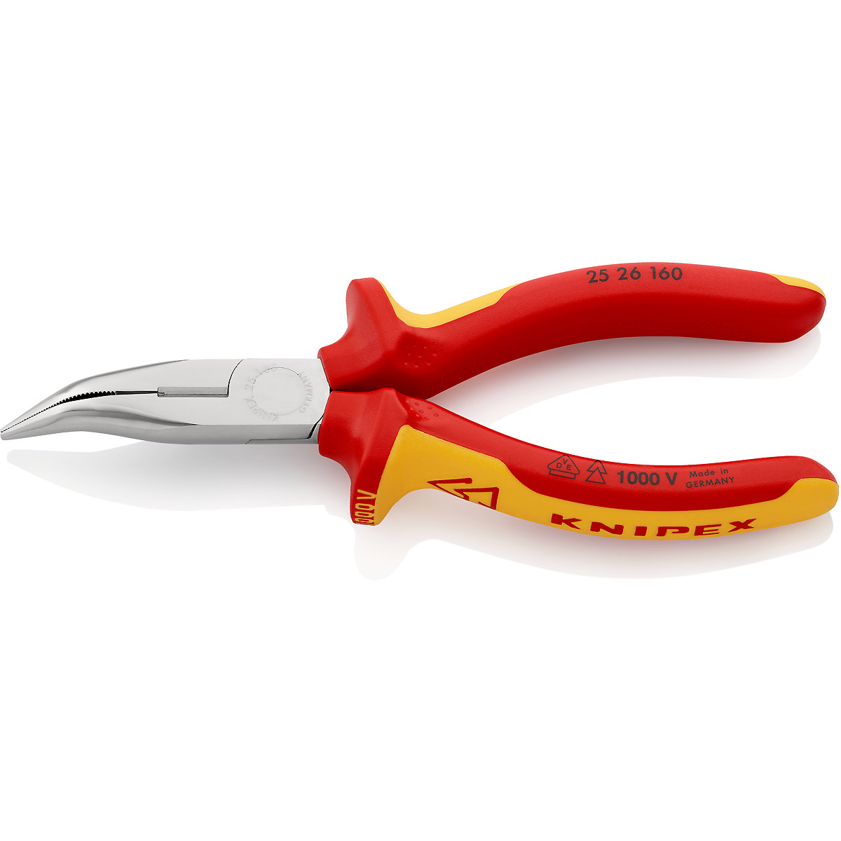KNIPEX Flachrundzange mit Schneide (Radiozange)