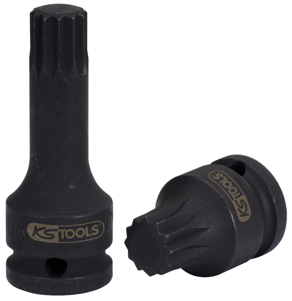 KS Tools 1/2" Kraft-Bit-Stecknuss XZN,lang