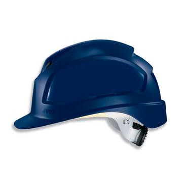 uvex pheos B-WR Schutzhelm mit Lüftung - mit Drehradsystem - langer Schirm