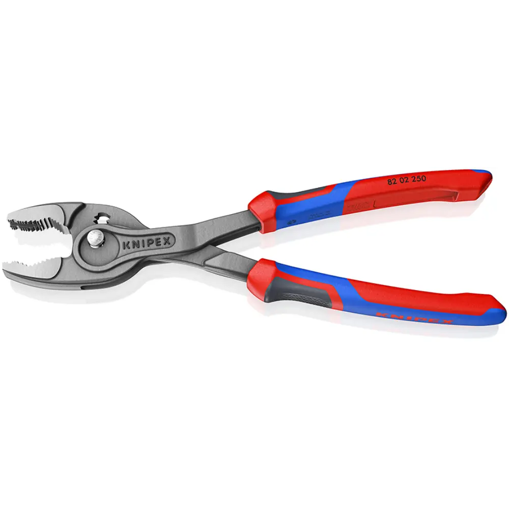 KNIPEX TwinGrip Front- und Seitengreifzange mit Comfort-Griffen grau atramentiert 250 mm