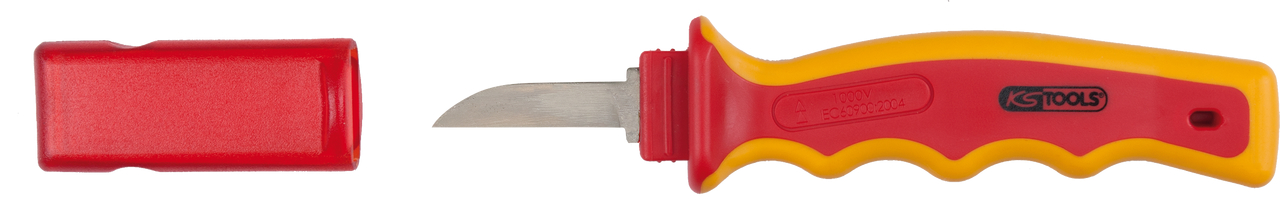 KS Tools Kabel-Abisoliermesser mit Schutzisolierung, 200mm