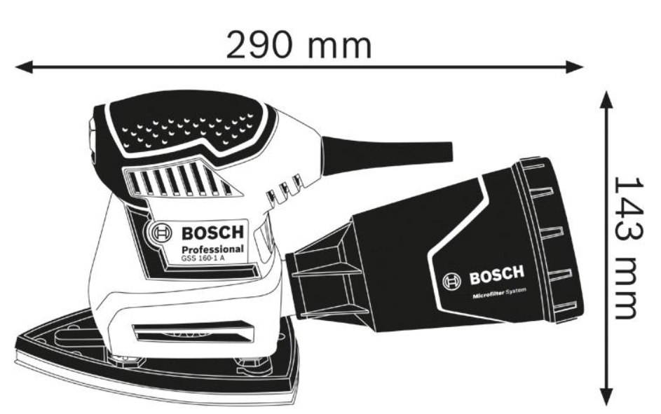 Bosch Schwingschleifer GSS 160 Multi