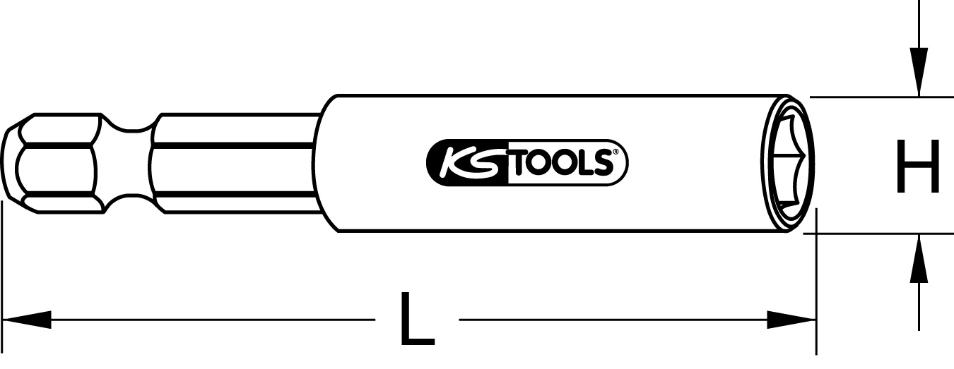 KS Tools 1/4" Magnetischer Bithalter