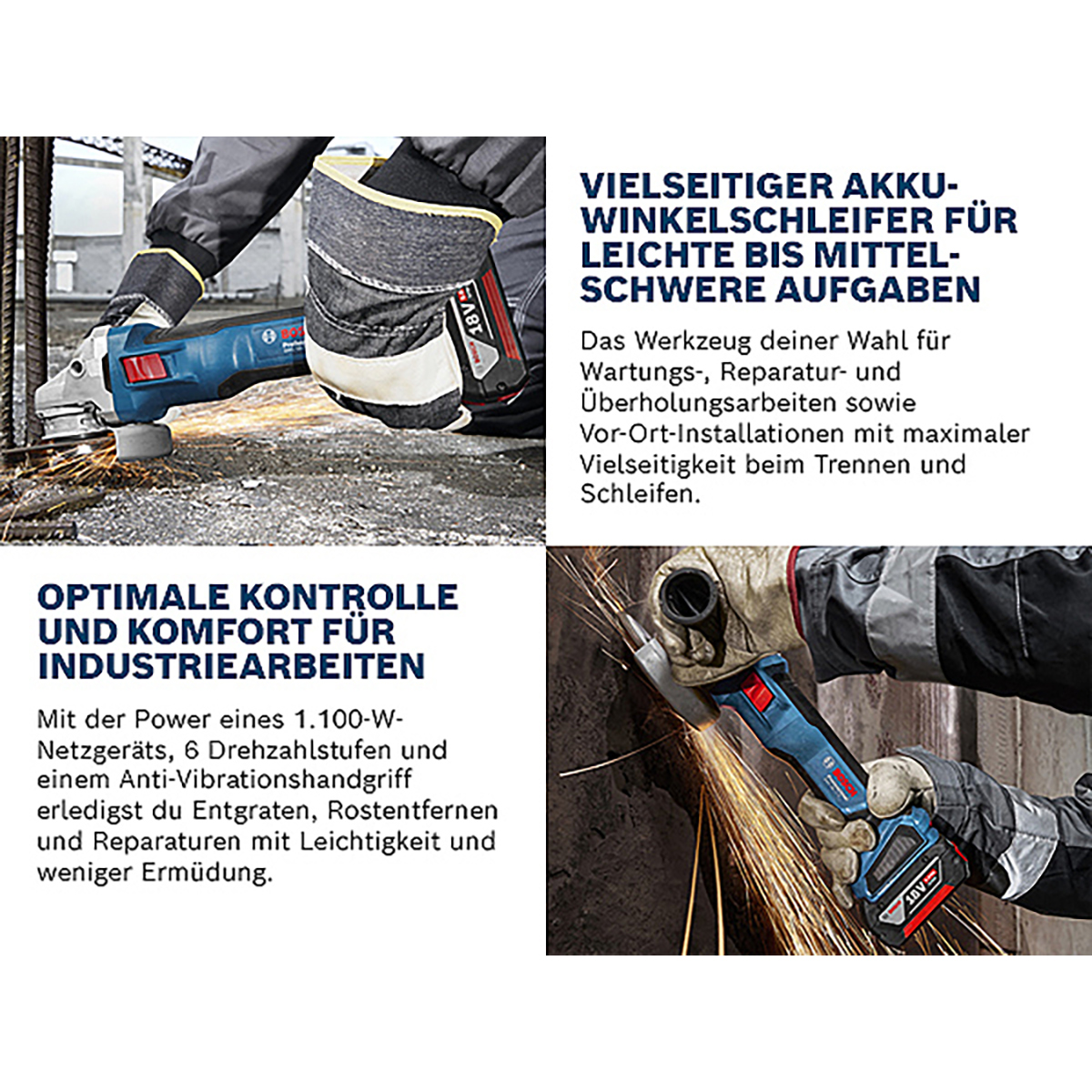 Bosch Winkelschleifer ProfessionalGWS 18V-11