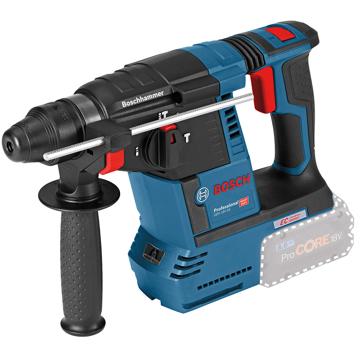 Bosch Akku-Bohrhammer mit SDS plus GBH 18V-26, Solo Version