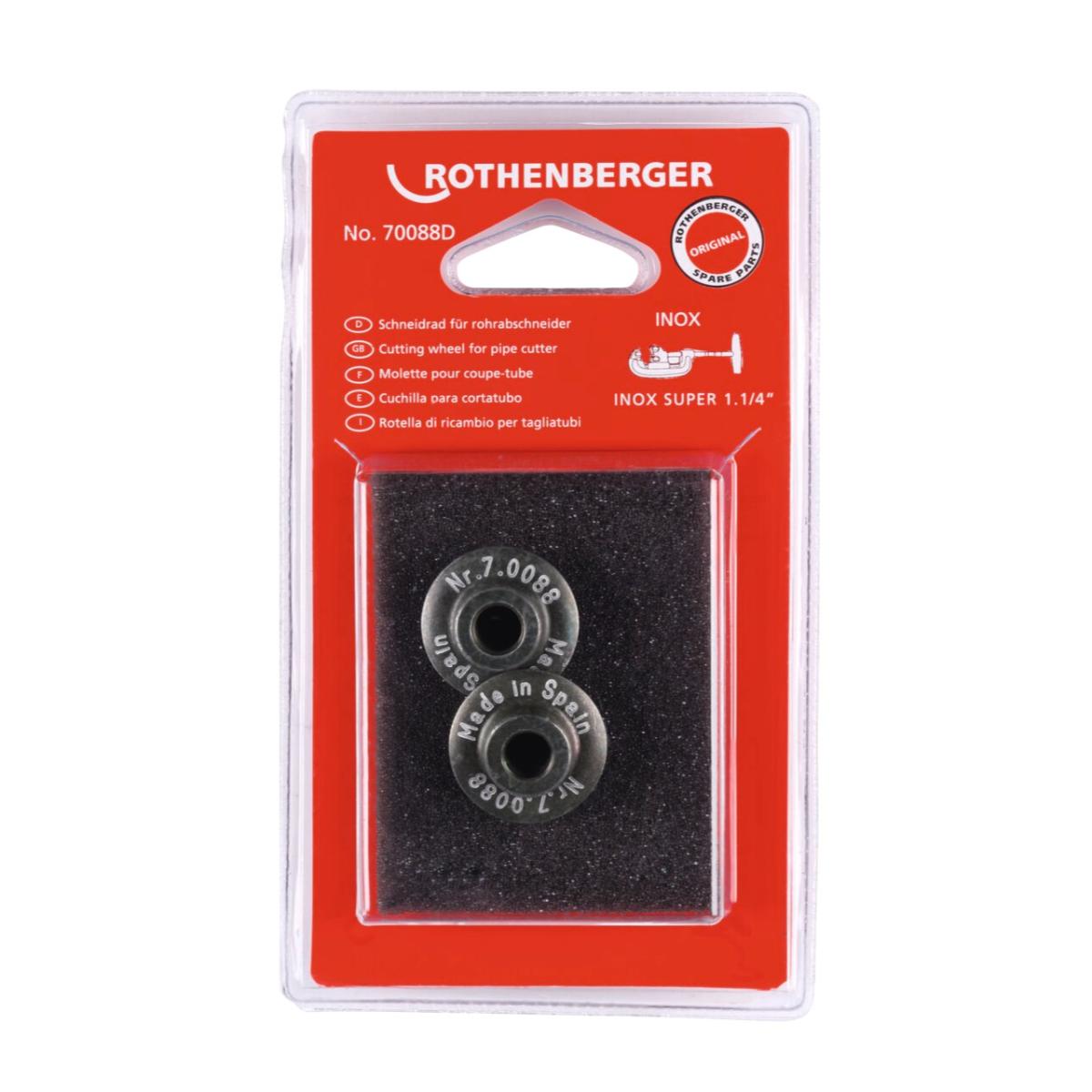 Rothenberger Schneidrad für SUPER 1.1/4 Zoll, Inox, 2 Stück