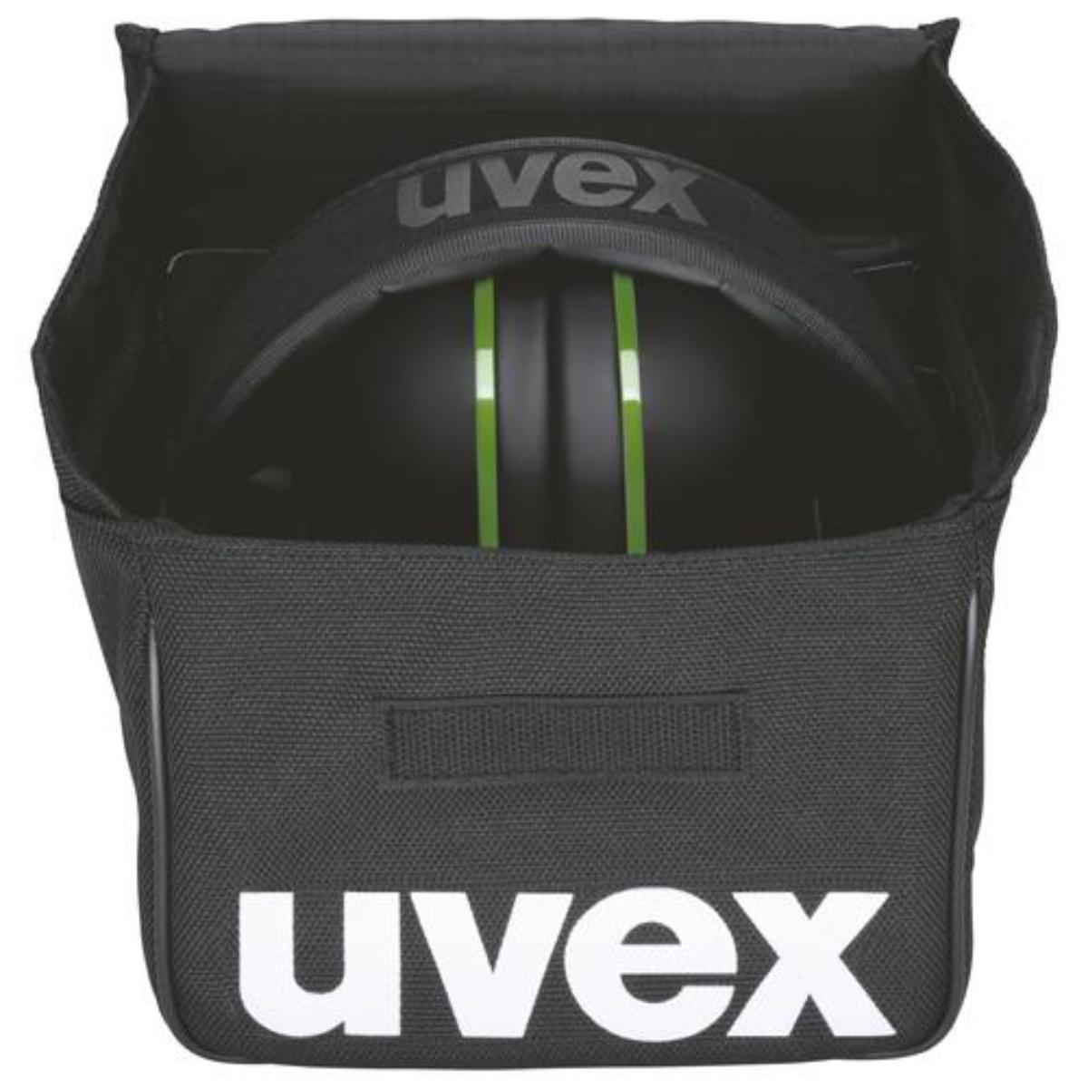 uvex KX10 Kapselgehörschutz schwarz/ grün SNR 30 dB